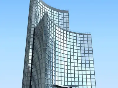 40 Cityscape Buildings Low-poly 3D model