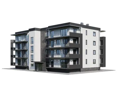 Apartment house 2 3D model