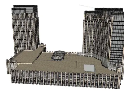 vacation spot-Resort-Fashion Leisure Hotel-097 3D model