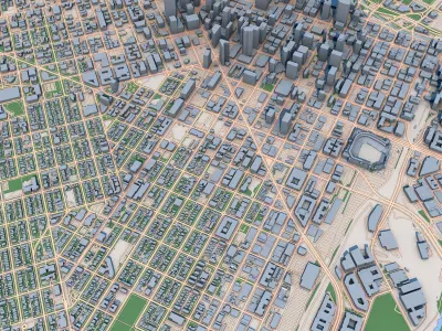 Denver City Colorado United States 3D model