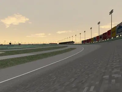 Homestead Miami Speedway Game Ready 3D model