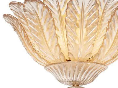 1stdibs Barovier and Toso chandelier Amber Rugiada 3D model