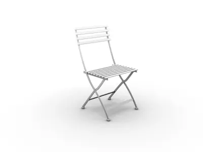 Chair folding 3D model