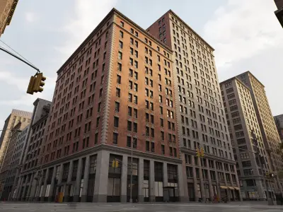 Downtown City Pack Low-poly 3D model