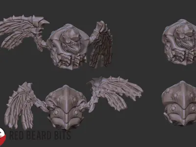 Xenoteras Warriors 3D print model