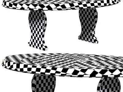 GRAND CONCORDE OVAL TABLE by bakerfurniture 3D model