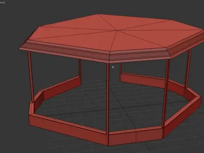 Furniture Coffee Tables Art Deco 007 Low-poly 3D model