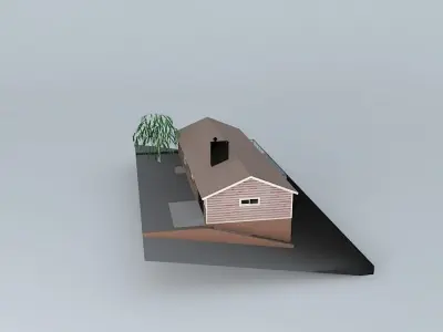 Hillside House Free 3D model