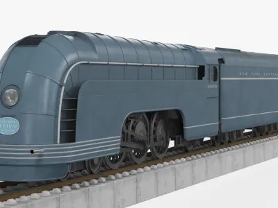 NYC Mercury Train with Railroad 