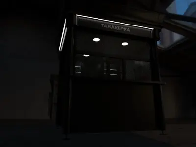 Tabakerka Low-poly 3D model