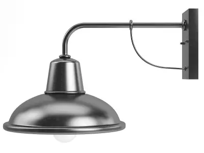 Large Round Exterior Lamp 3D Model 3D model