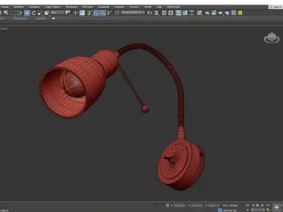 Lettura Arte Lamp Low-poly 3D model