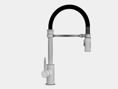 Single handle pull-down faucet for kitchen 3D model