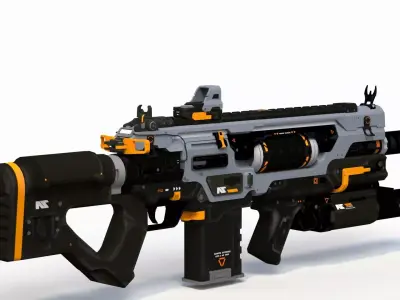 Sci-Fi Laser Gun 1 3D model