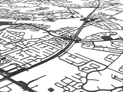 Gold Coast Road Network and Streets 3D model
