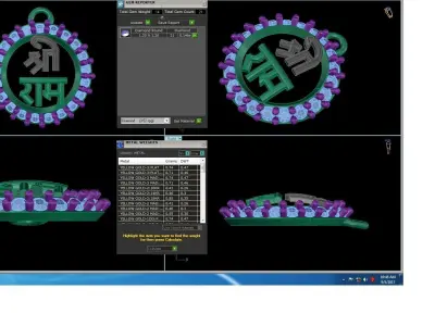 Shree Ram Pendant 3D print model