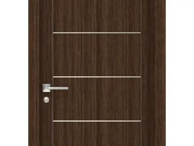 Door-063 modern wooden door 3D model