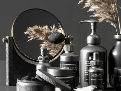 bath room accessores 06 3D model