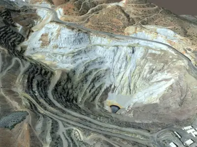 Opencast mine Lavender Pit 3D model