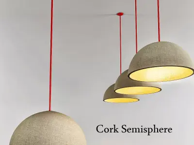 Cork Semisphere 3D model