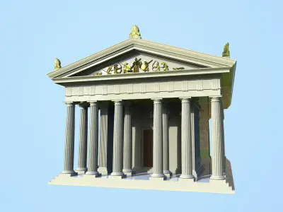 Roman Doric Temple 3D print model