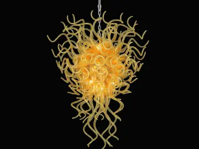 890007 Artglass Lightstar Hanging Lamp 3D model