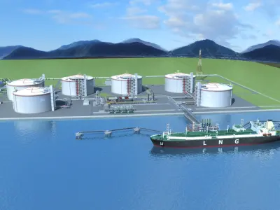  LNG Port and Ship 