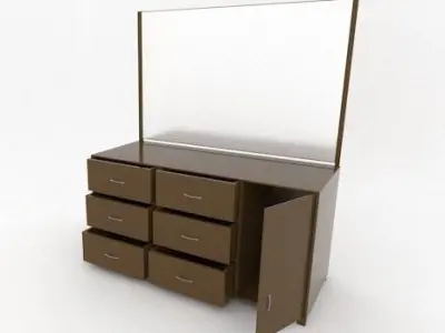 Furnished Room Low-poly 3D model