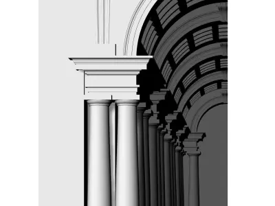 Galleria Spada Roma Borromi 3D model