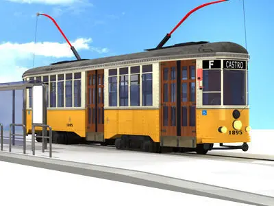 San Francisco tramway 3D model