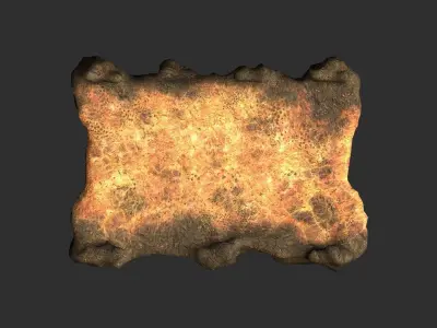 Stone Bridge - Dust Low-poly 3D model