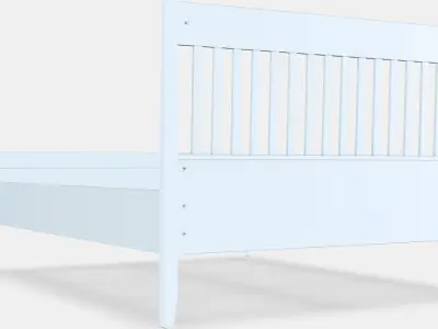 IDANAS Bed frame 1 Low-poly 3D model