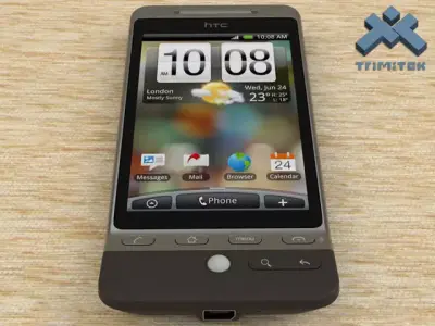 HTC Hero smartphone - 2009 - Black 3D model