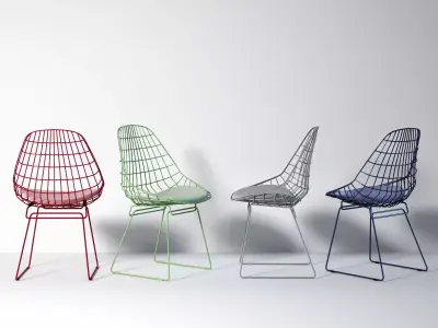 SM05 wire chair 3D model