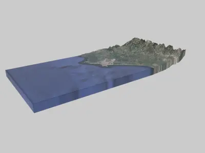 Lattakia City Low-poly 3D model