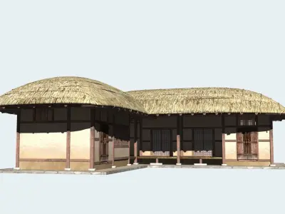 Thatched House V02 KOREA  3D model
