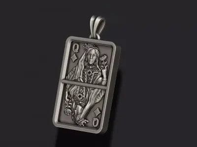 diamonds queen pendant light 3D print model 3D print model