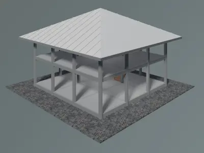 House in structure 25-02 3D model