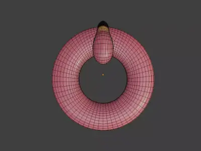 Flamingo Pool Float Low-poly 3D model