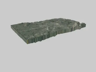 Aurora City Low-poly 3D model