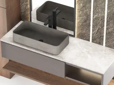 bathroom furniture09 3D model