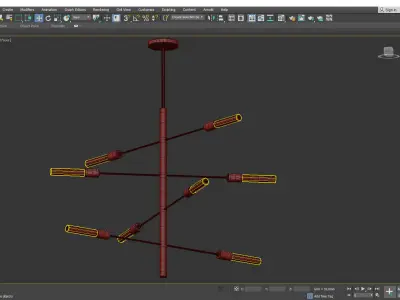 Astrid Chandelier Low-poly 3D model