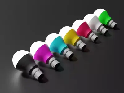 led bulbs 3D model