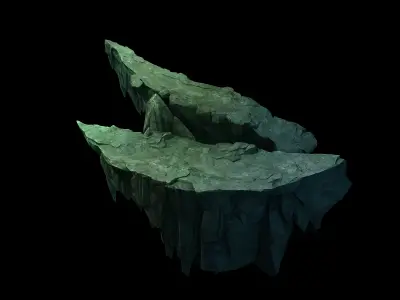 Dragon Hall - Right Upper Cliff 324 3D model