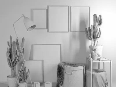 Hubsch decorative set 3D model