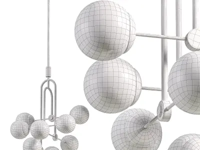 Drea 8 Light Pendant  3D model