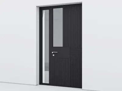 Aluminium door 274 3D model