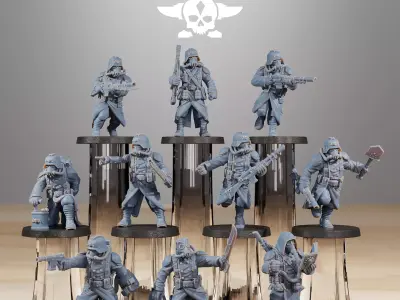 GrimGuard Acolytes 3D print model