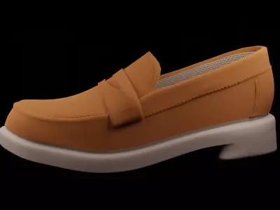 FABRIC SHOOES WITH TEXTURES 3D model