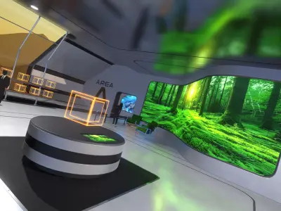 3D Showroom Level Kit Vol 20 Low-poly 3D model